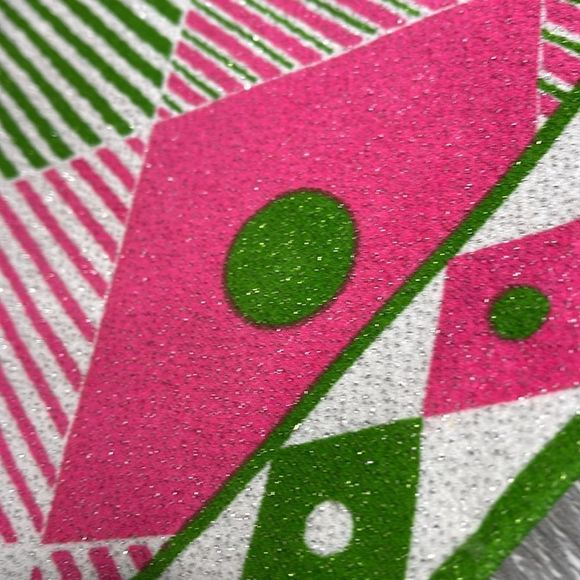 Vintage 1970s Abstract Polyester Button Front Top - Picture 3 of 16